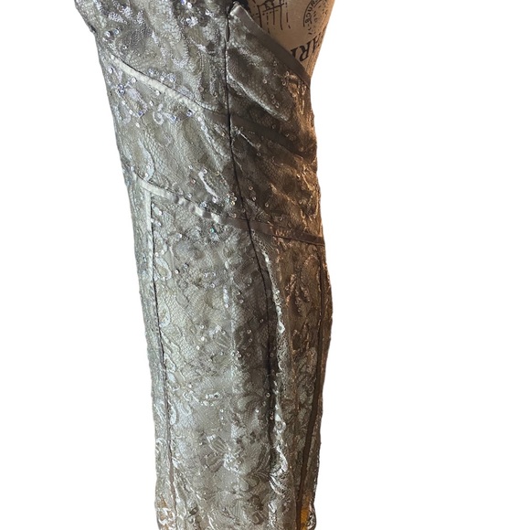 Express Vintage Embellished Metallic Dress in 8 - Picture 4 of 7